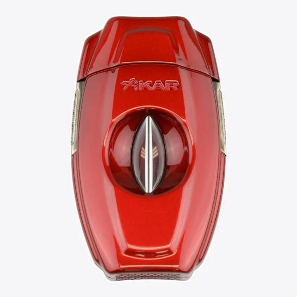 XIKAR VX2 V-Cut cigar cutter in Red, closed
