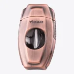 XIKAR VX2 V-Cut cigar cutter in Bronze, closed