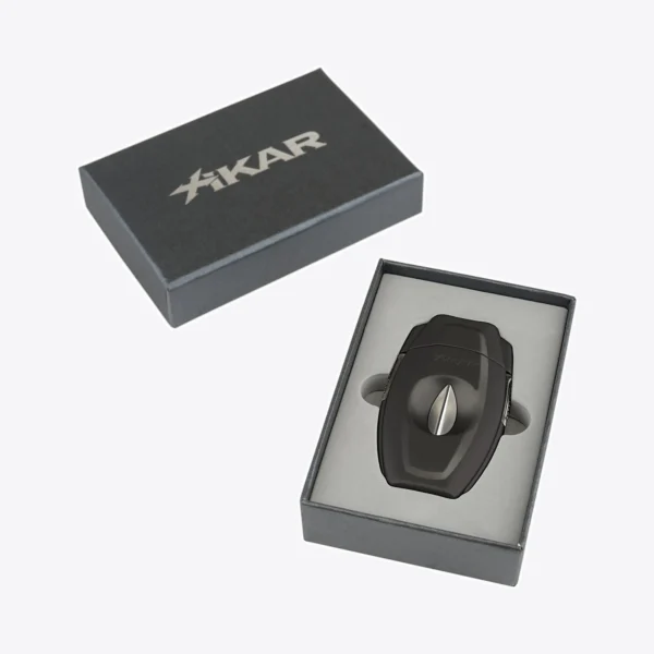 XIKAR VX2 V-Cut in Black in its XIKAR gift box